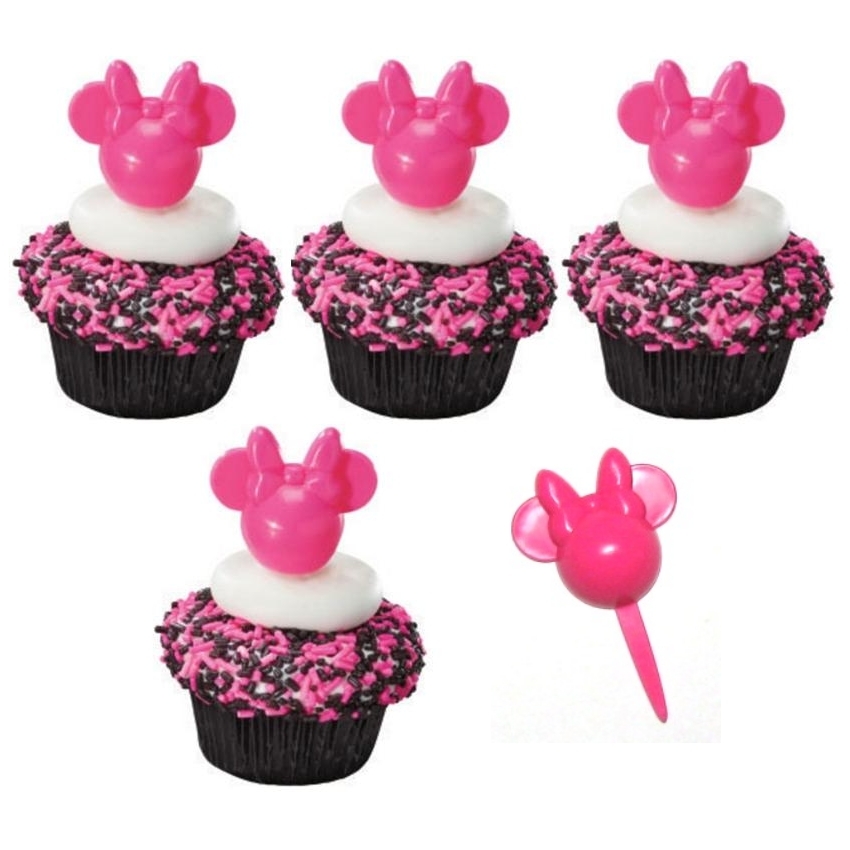 Minnie Mouse Cupcake Picks (Pack of 12)