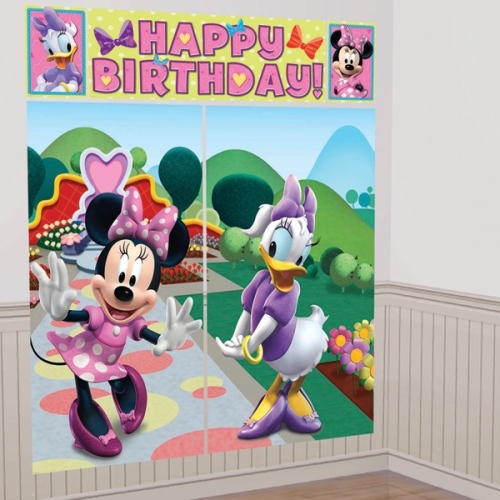 Minnie Mouse Bow-tique Scene Setter Wall Decorations