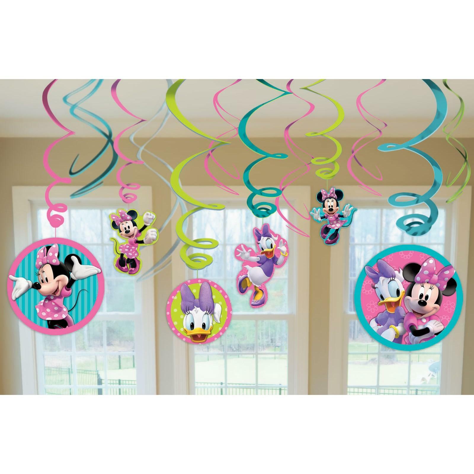 Minnie Mouse Bow-tique Swirl Decorations (Pack of 12)