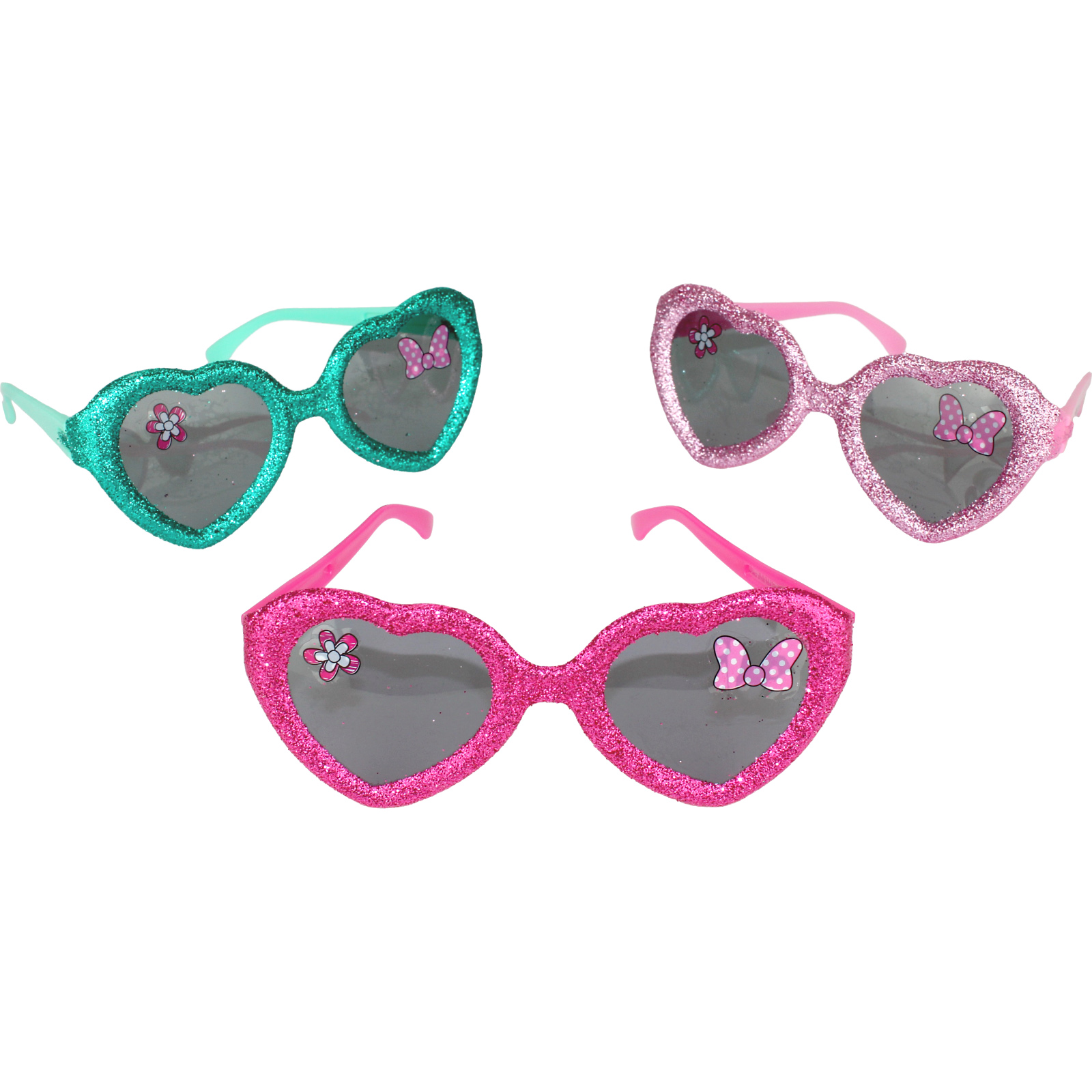 Minnie Mouse Happy Helpers Glitter Heart Glasses (Pack of 6)
