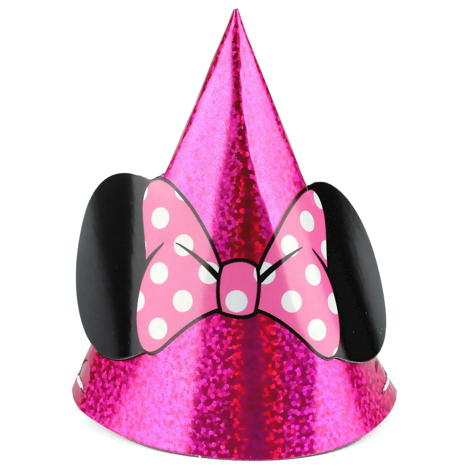 Minnie Mouse Miniature Primastic Party Hats (Pack of 8)