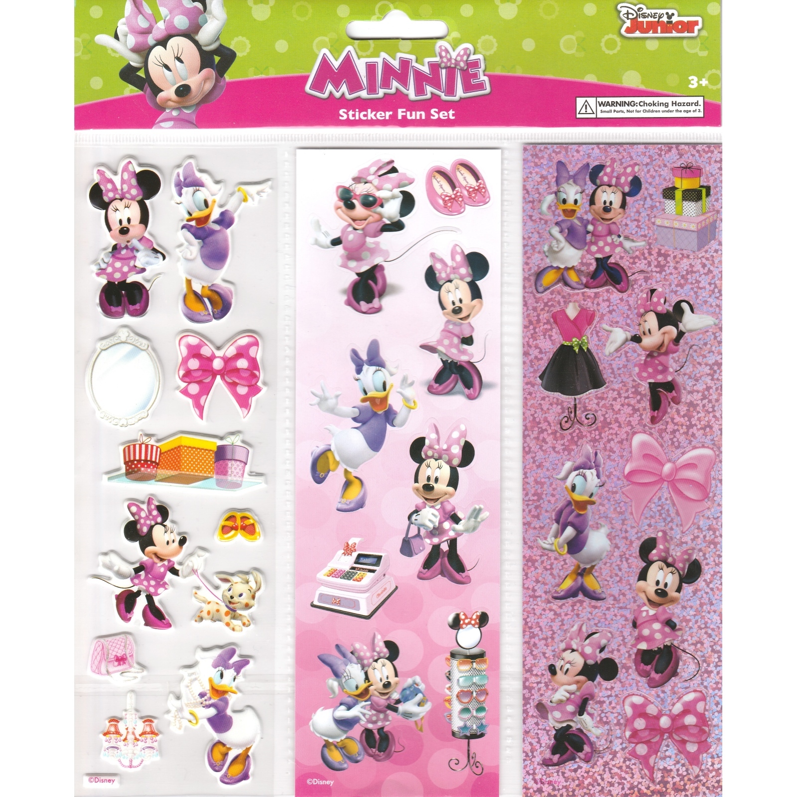 Minnie Mouse Sticker Set (3 Sheets)