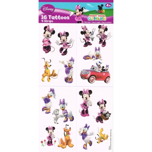 Minnie Mouse Tattoos (Pack of 16)