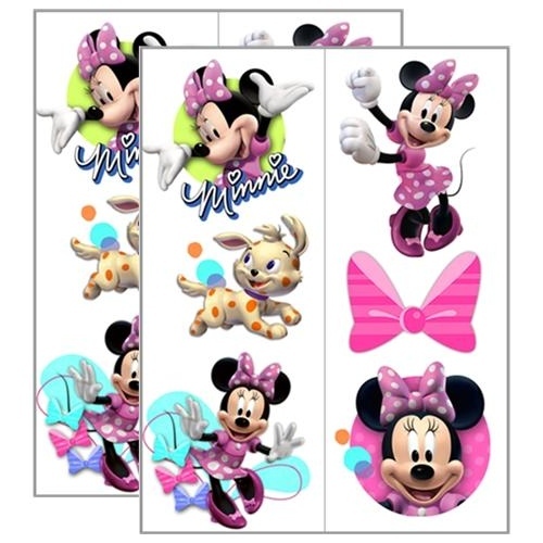 Minnie Mouse Bow-tique Tattoos (2 Sheets)