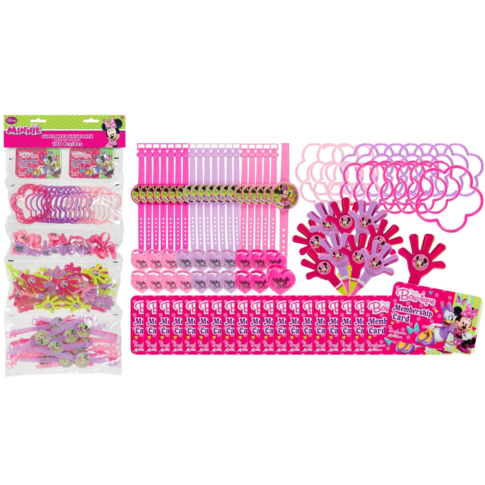 Minnie Mouse Super Mega Value Favour Pack (100 Pieces)
