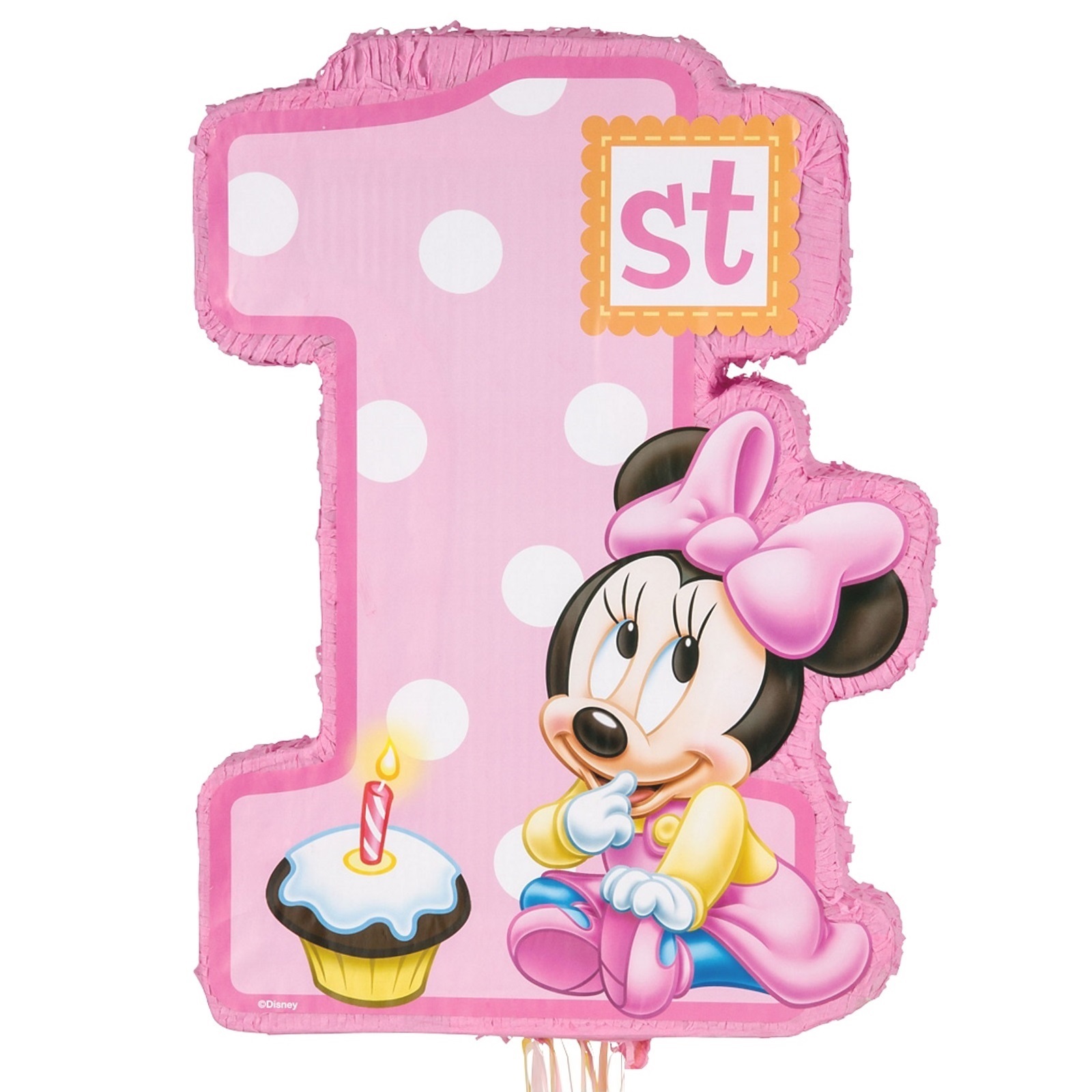 Minnie Mouse 1st Birthday Pull String Pinata