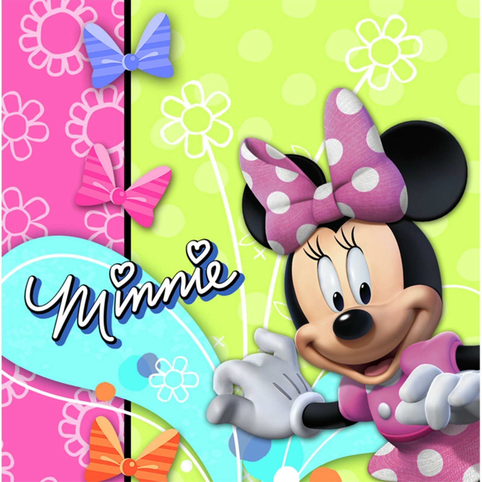 Minnie Mouse Bowtique Large Napkins / Serviettes (Pack of 16)