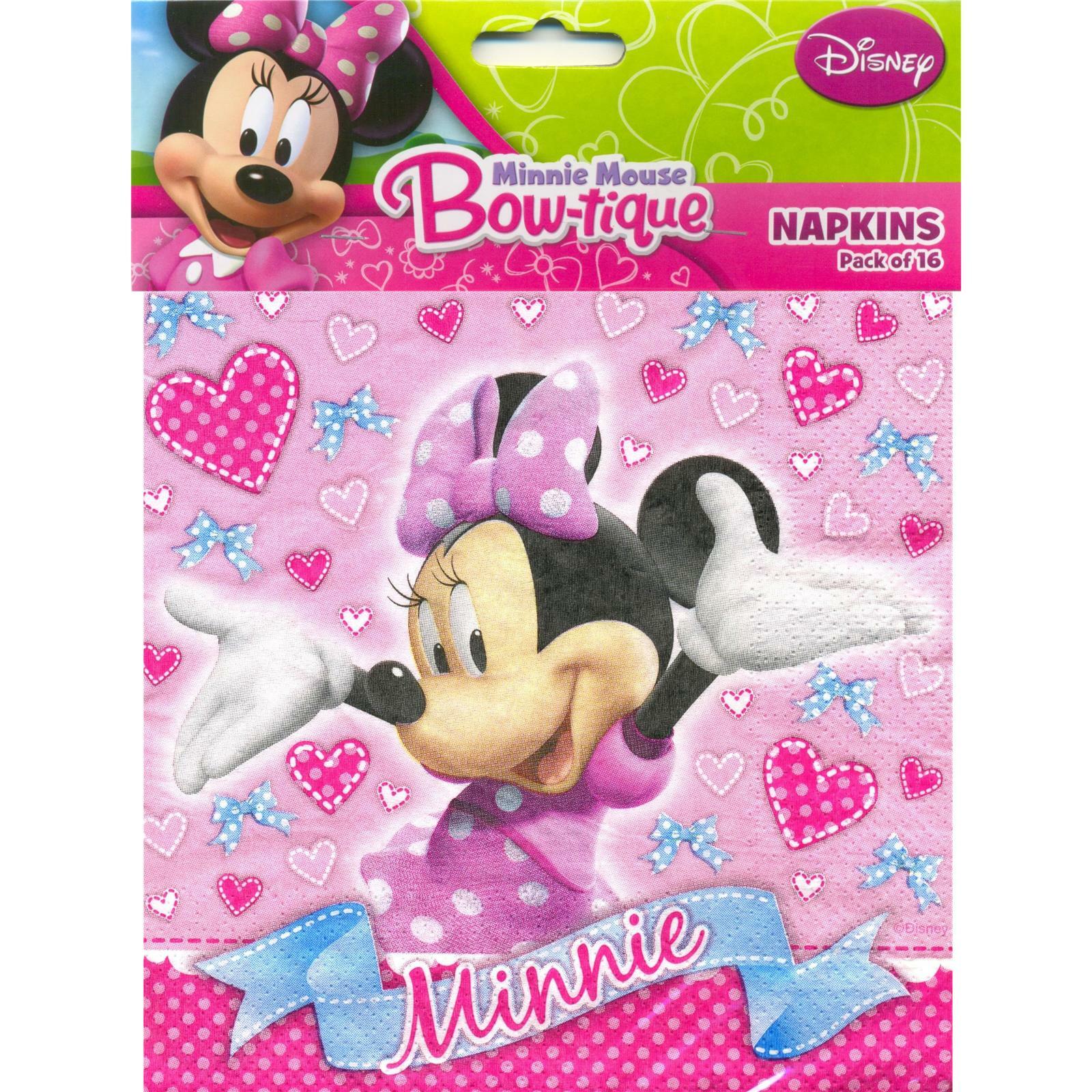 Minnie Mouse Large Napkins / Serviettes (Pack of 16)
