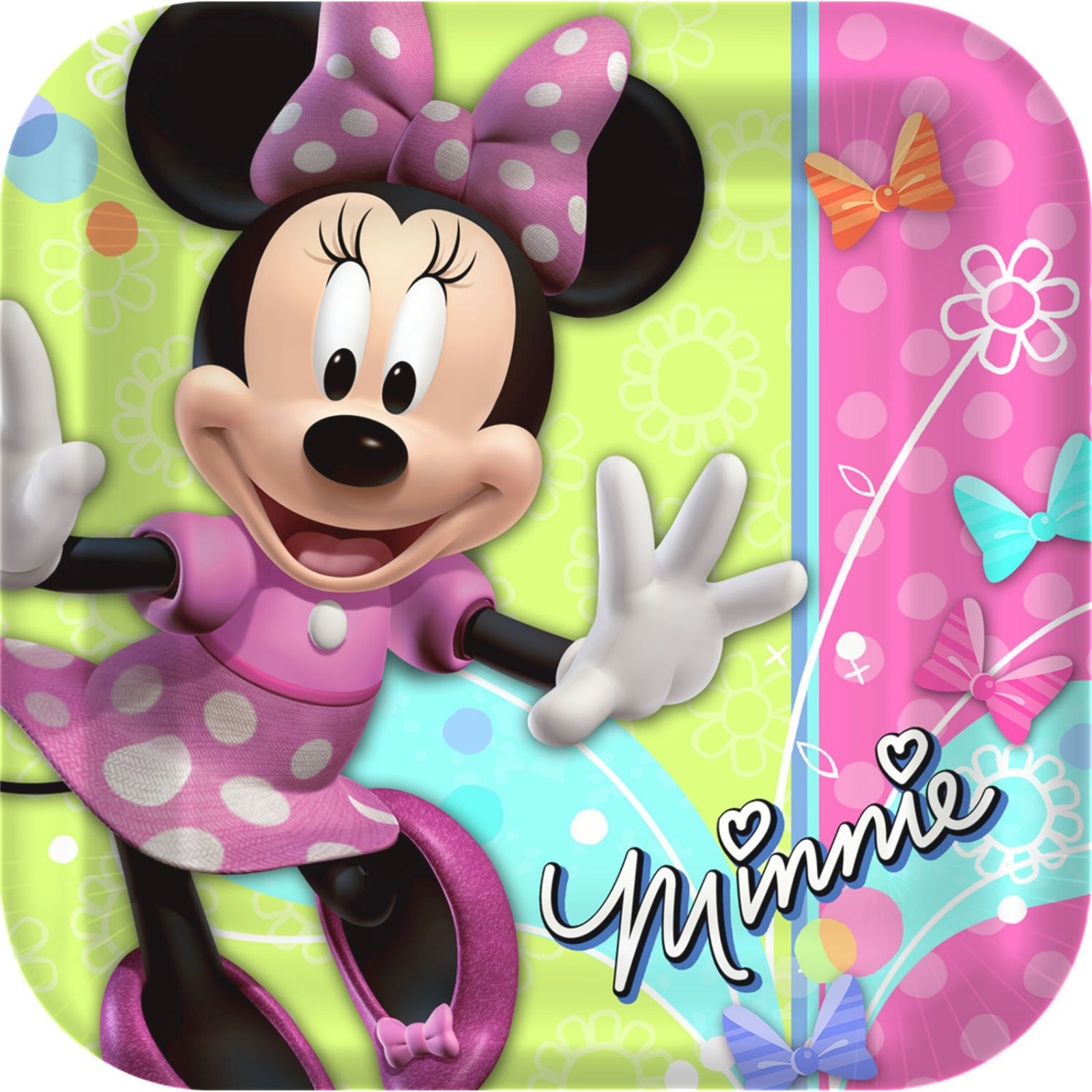 Minnie Mouse Bowtique Large Paper Plates (Pack of 8)