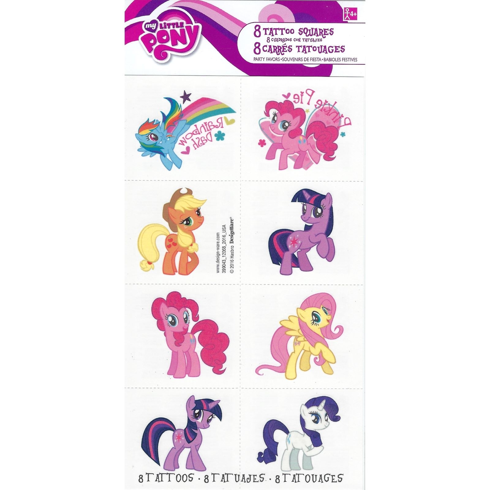 My Little Pony Friendship Tattoos (1 Sheet)