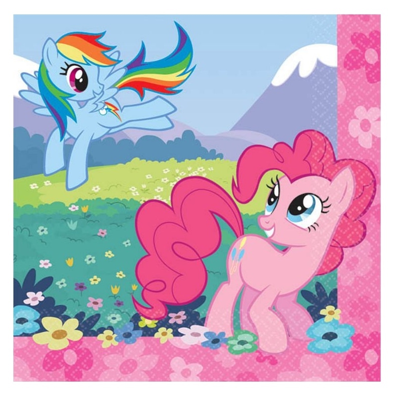My Little Pony Friendship Small Napkins / Serviettes (Pack of 16)