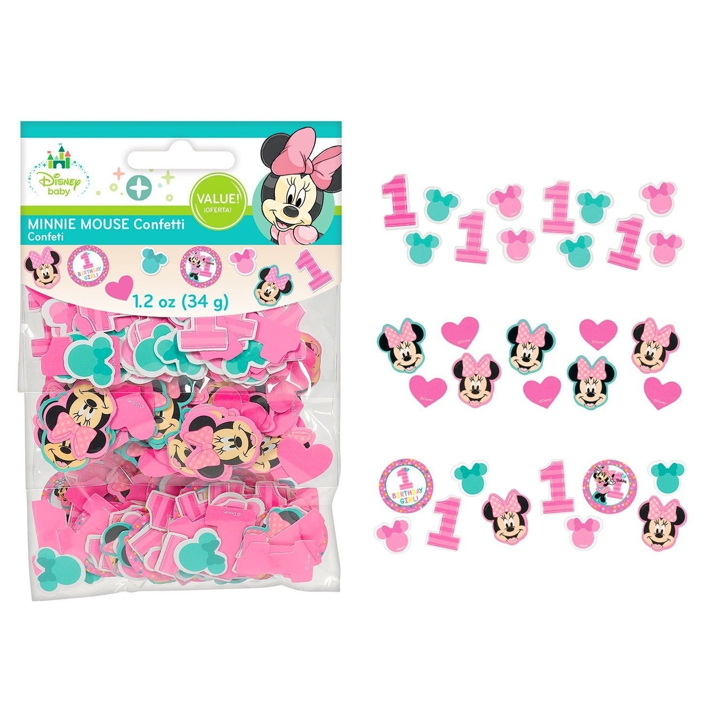 Minnie Mouse Fun To Be One Confetti/Table Scatters