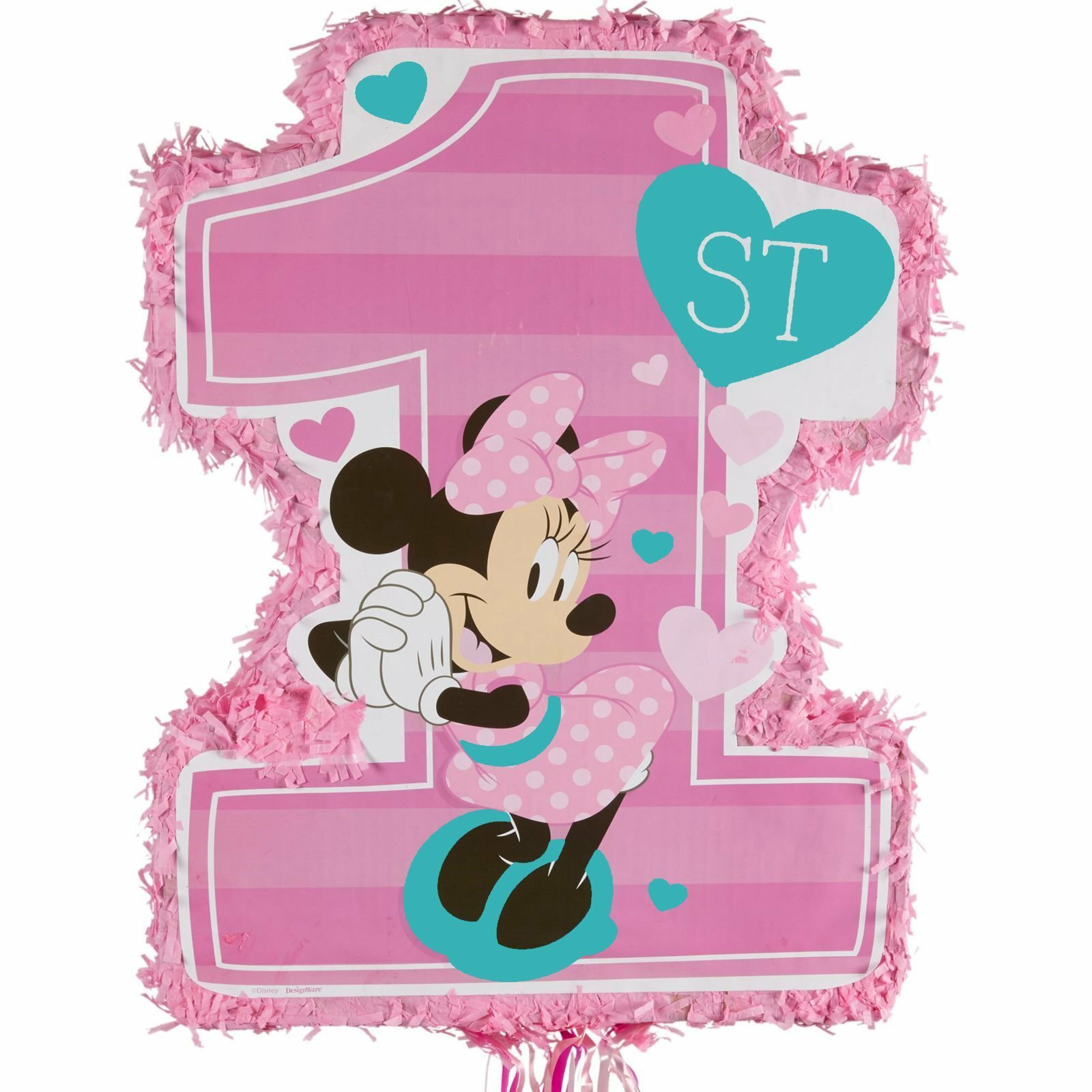 Minnie Mouse Fun To Be One Pull String Pinata