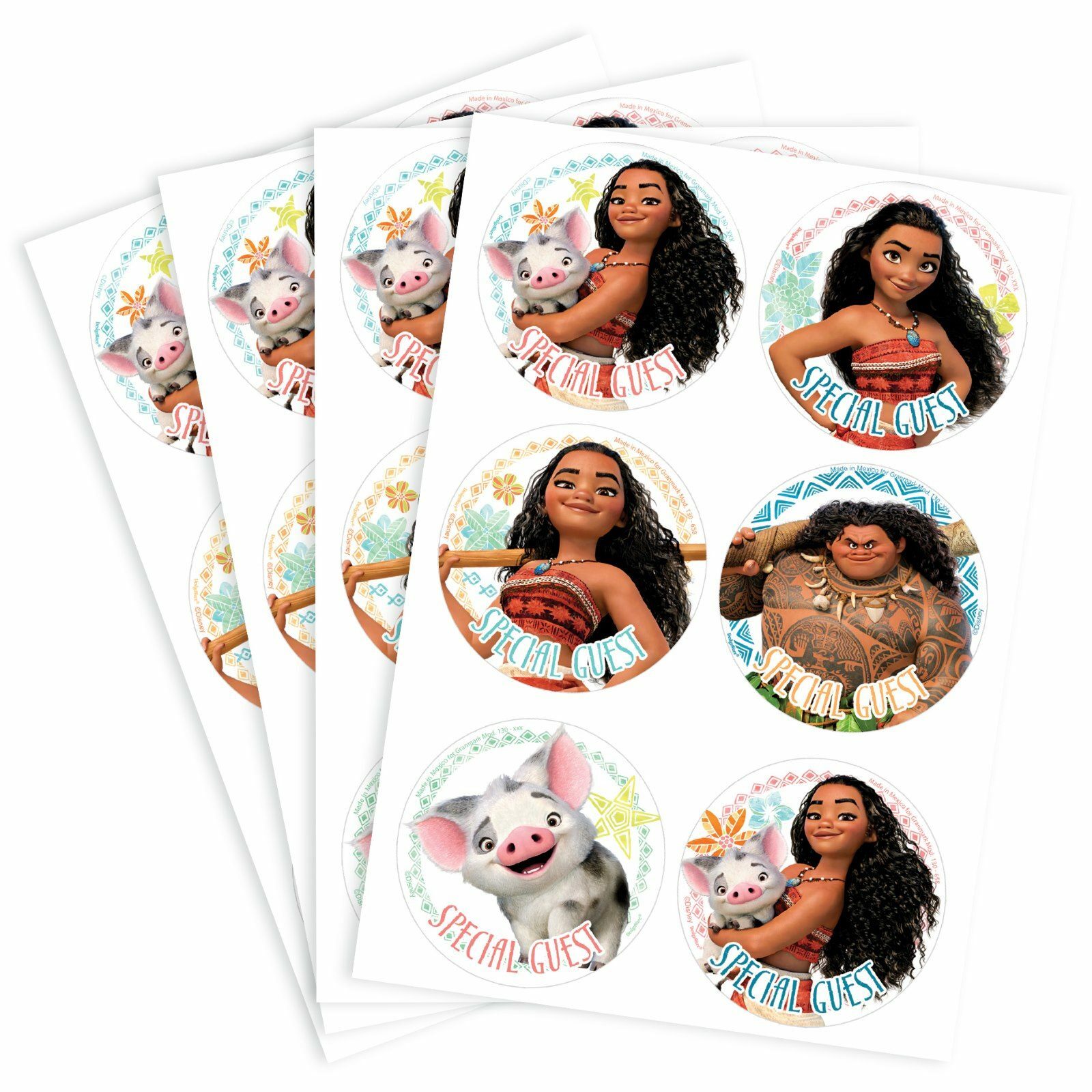 Moana Stickers (4 Sheets)