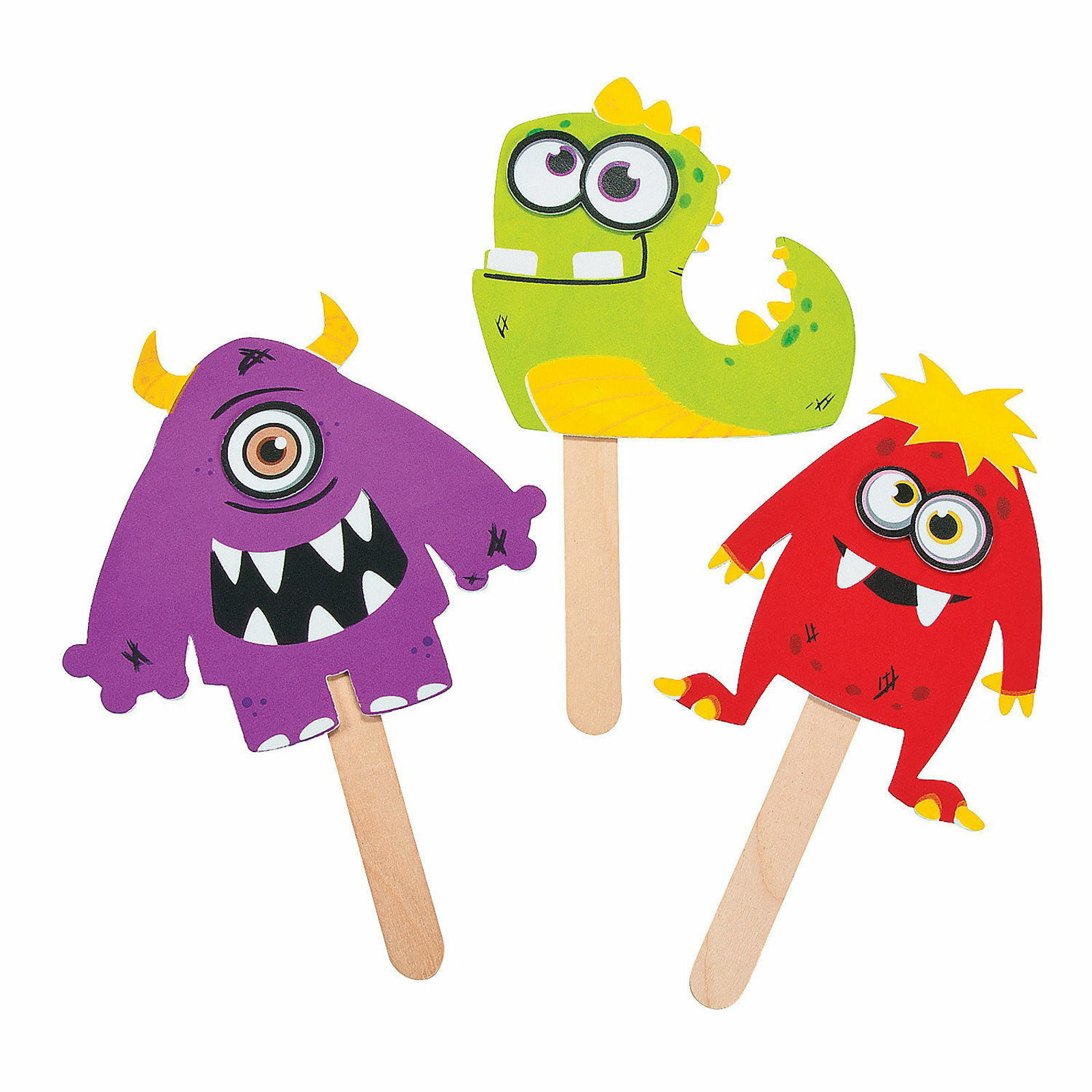 Monster Puppets Craft Kit (Set of 12)