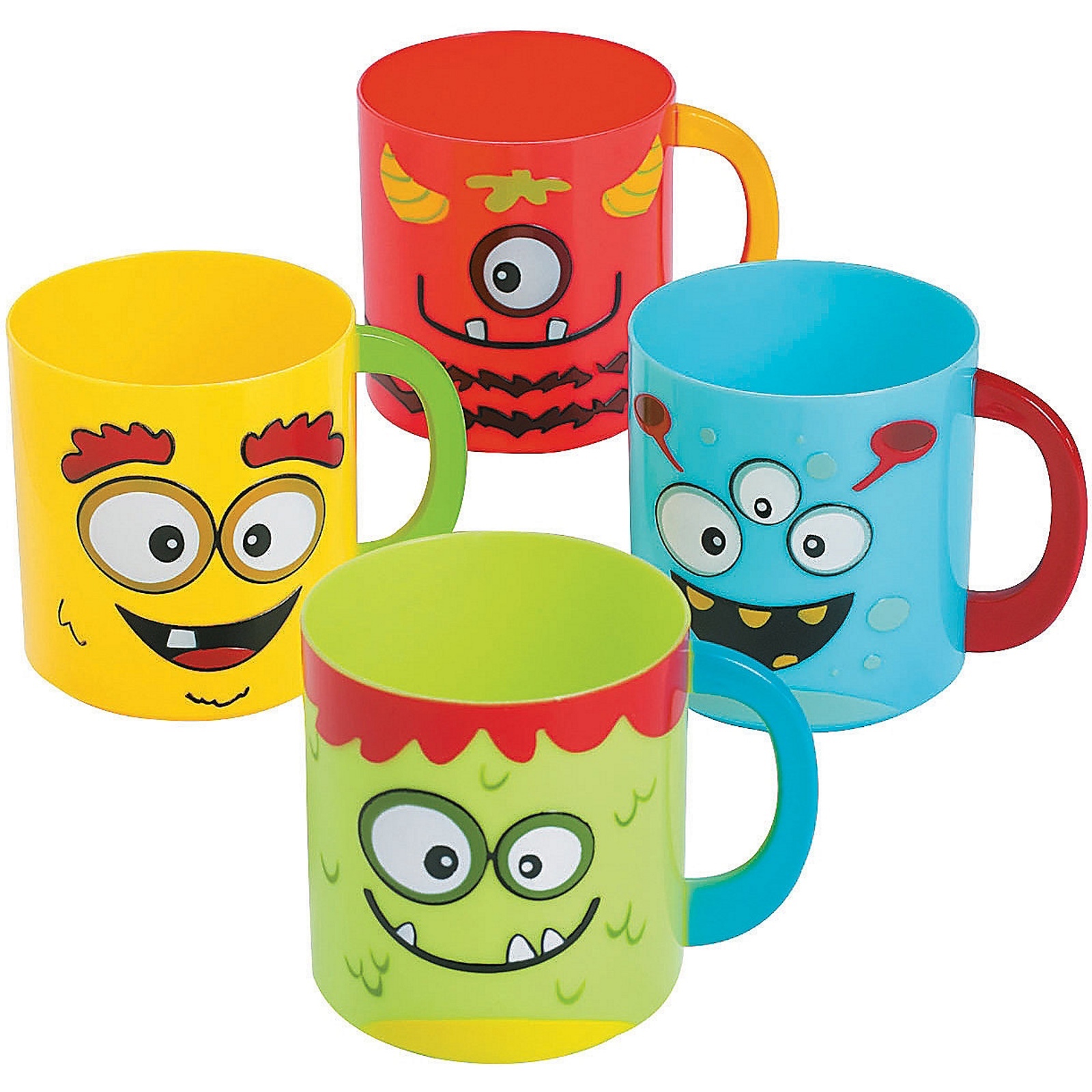 Plastic Monster Mugs (Box of 12)