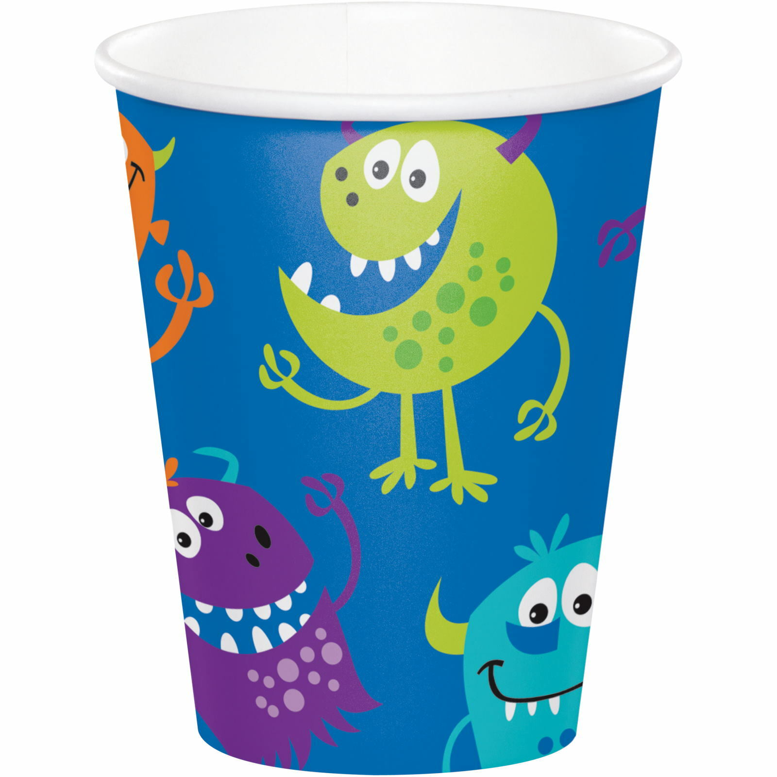 Fun Monsters Paper Cups (Pack of 8) - Discount Party Supplies