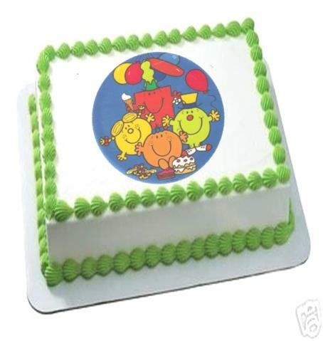 Mr Men Edible Icing Cake Decoration