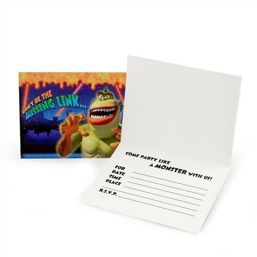 Monsters vs Aliens Invitations (Pack of 8)