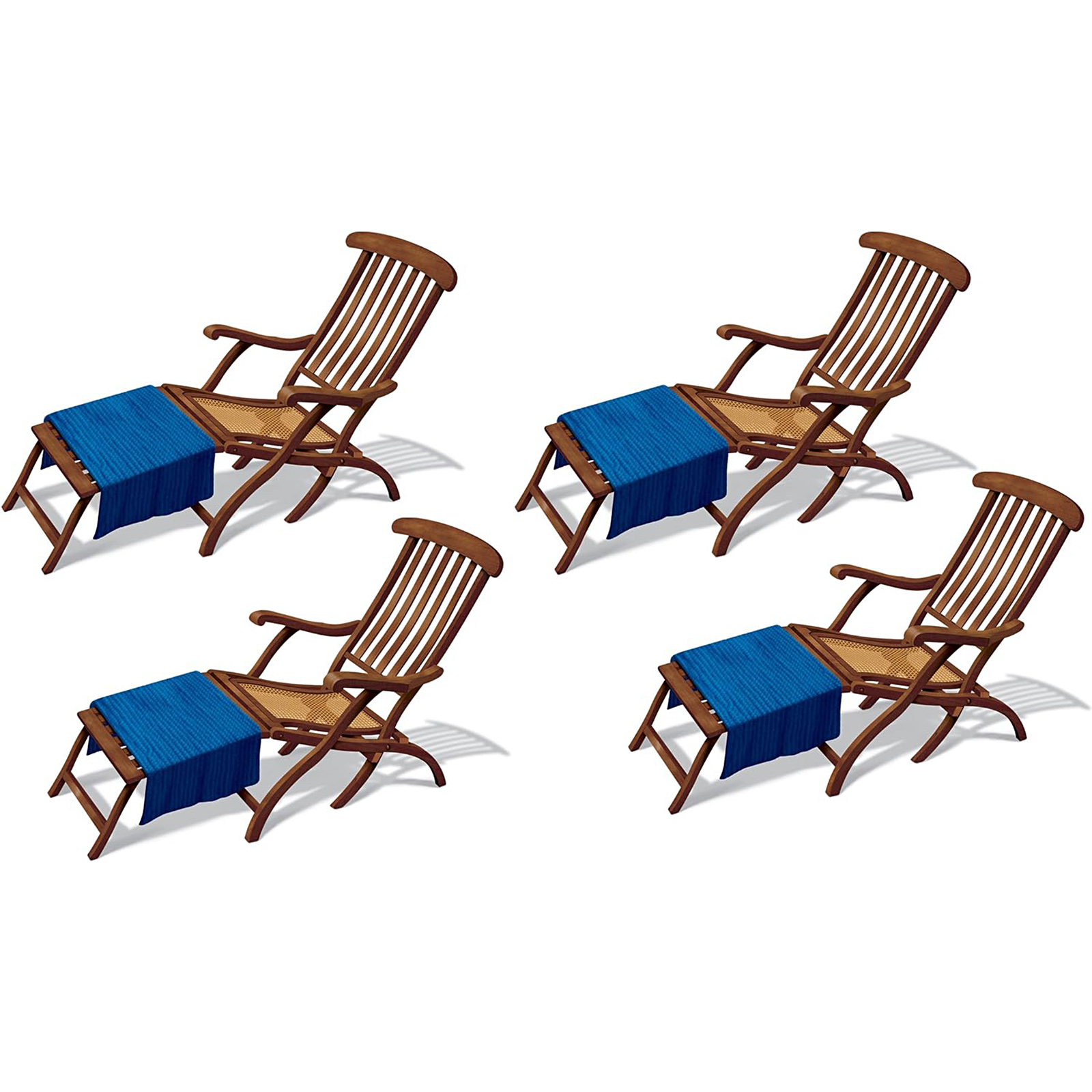 Insta Theme Cruise Deck Chairs Wall Props (4 Pieces) 