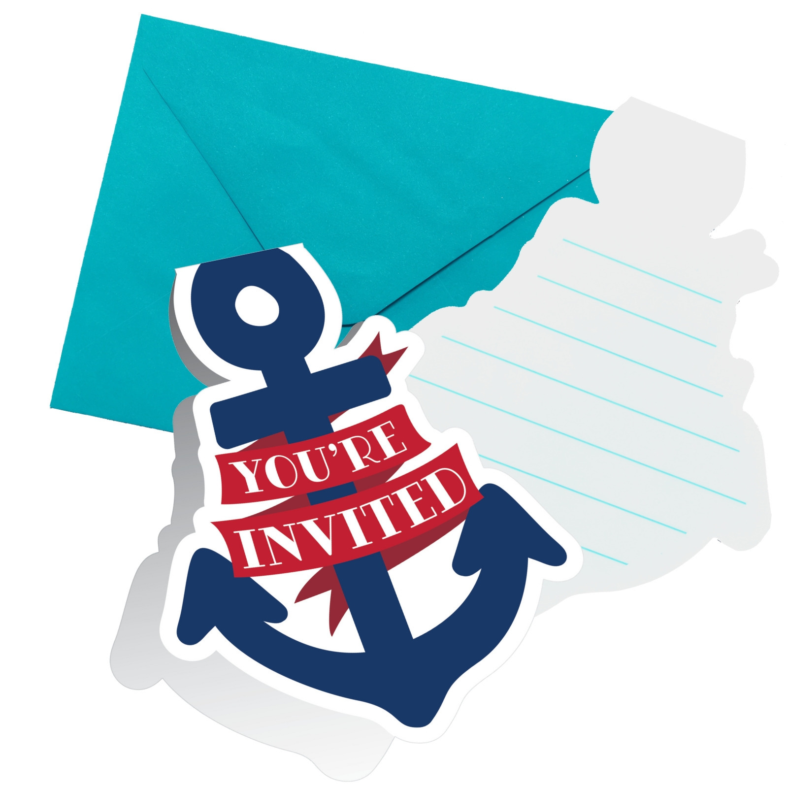 Nautical Adventure Invitations (Pack of 8)