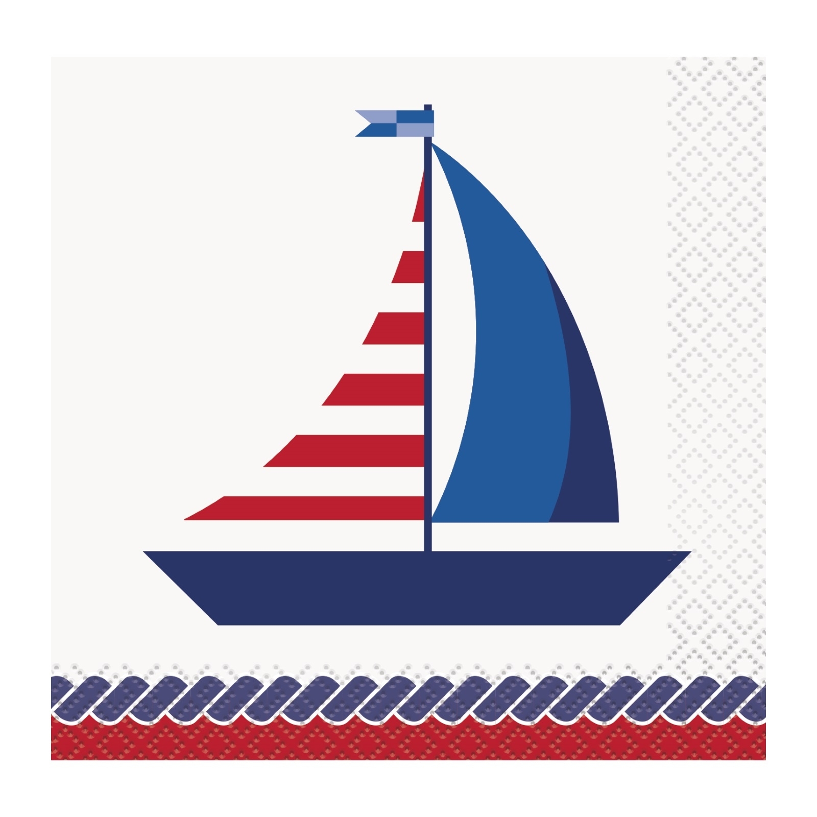 Nautical Party Small Paper Napkins (Pack of 16)