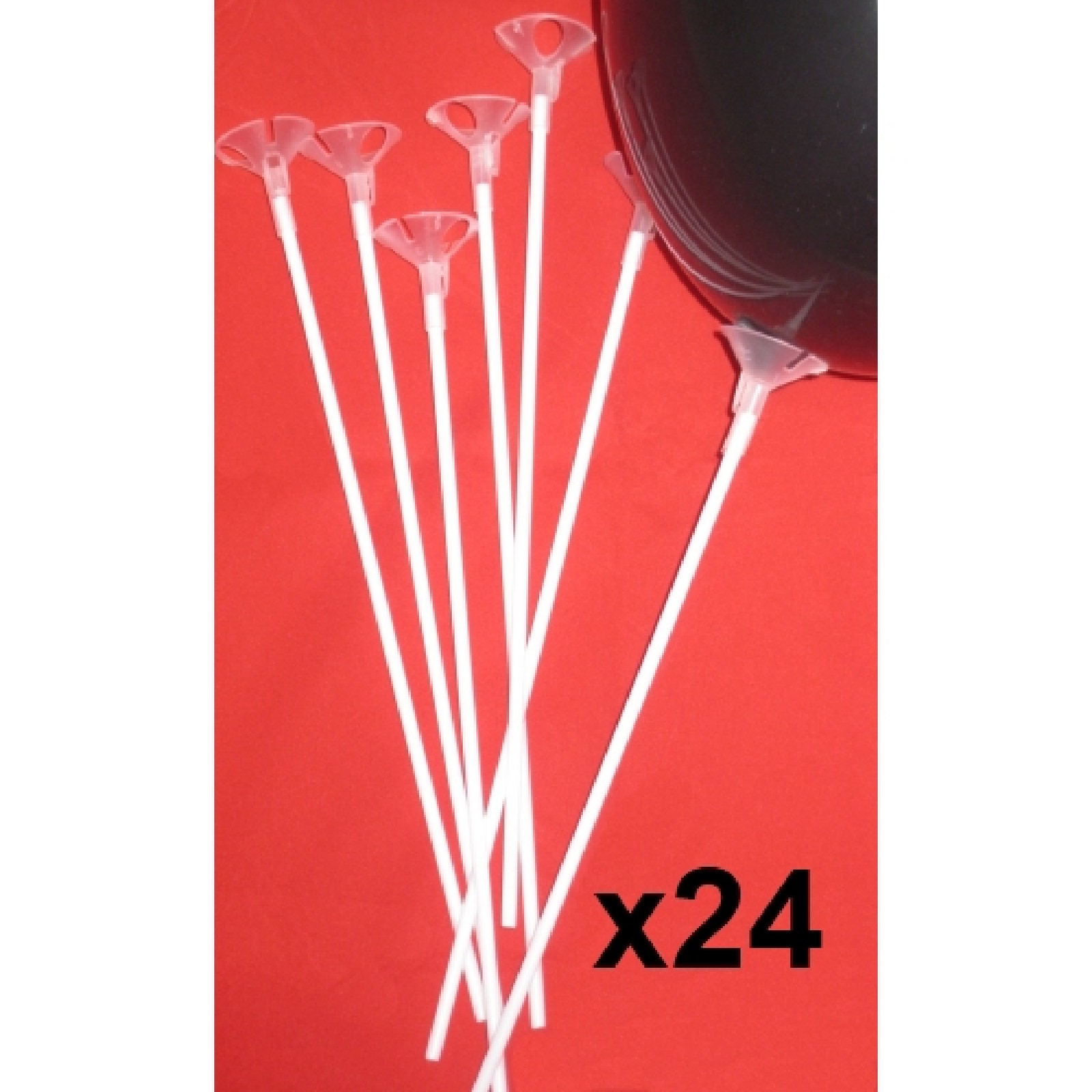 Balloon Sticks and Cups (Pack of 24)