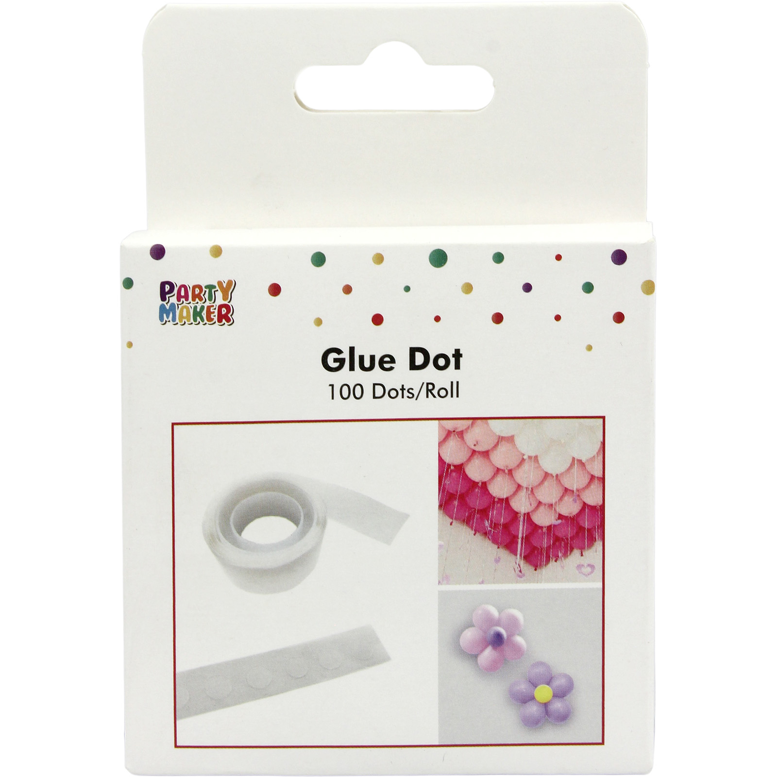 Balloon Decoration Sticky Glue Dots (Roll of 100)