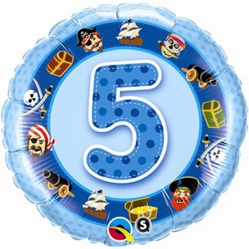 Boys 5th Birthday Helium Balloon