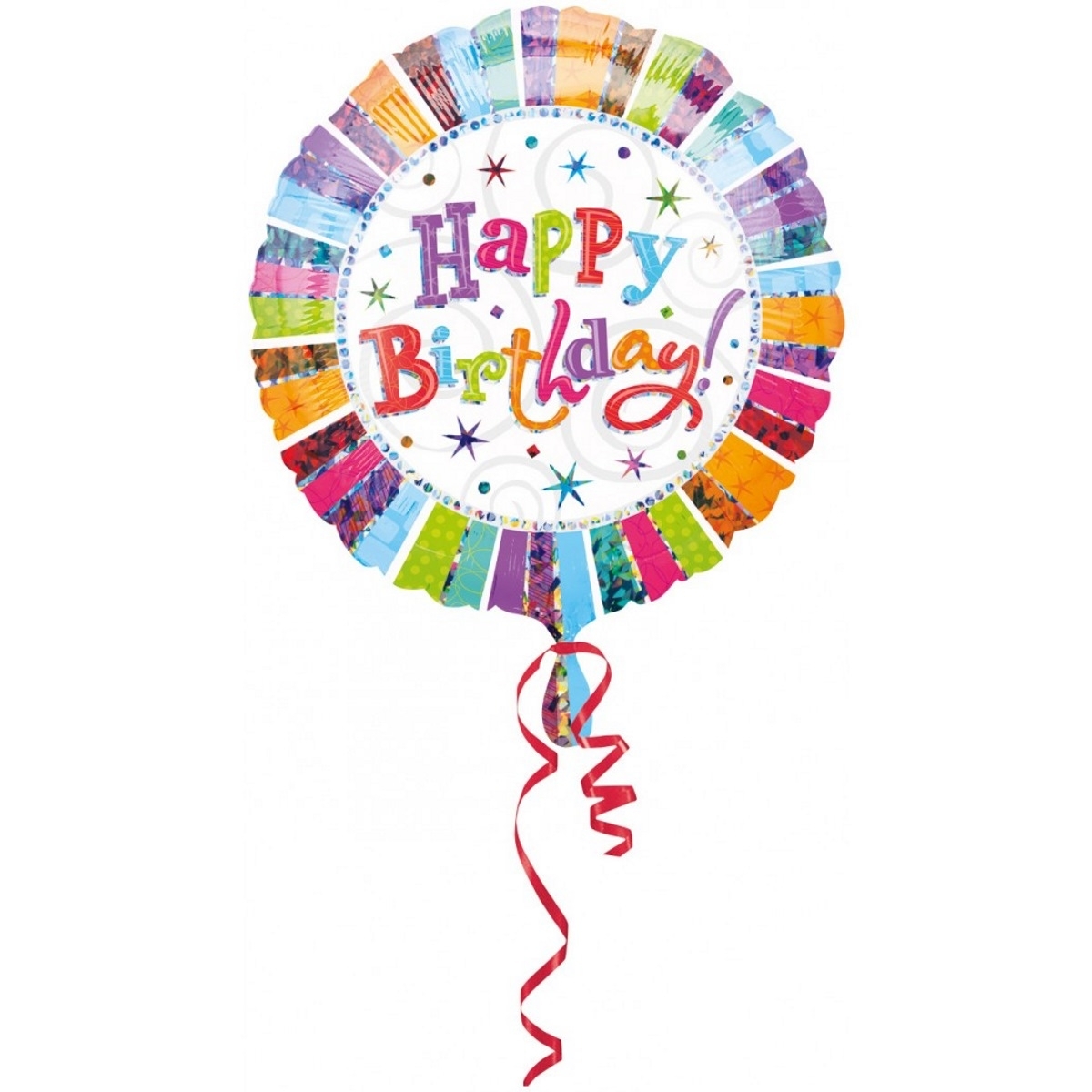 Radiant Happy Birthday Helium Balloon