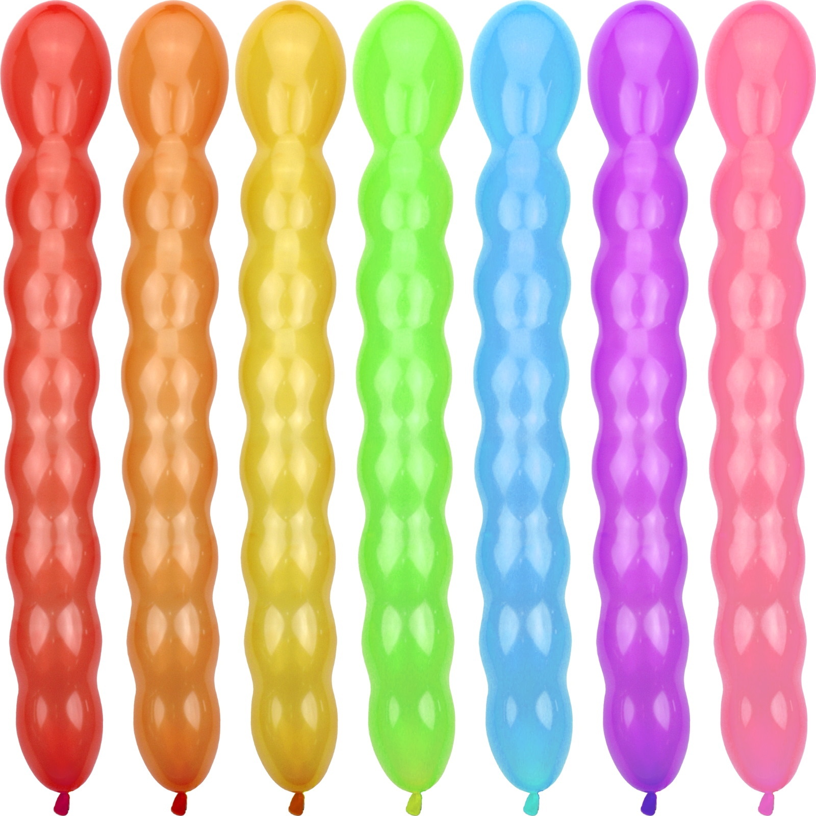 Long Bobble Balloons Assorted Colours (Pack of 20)
