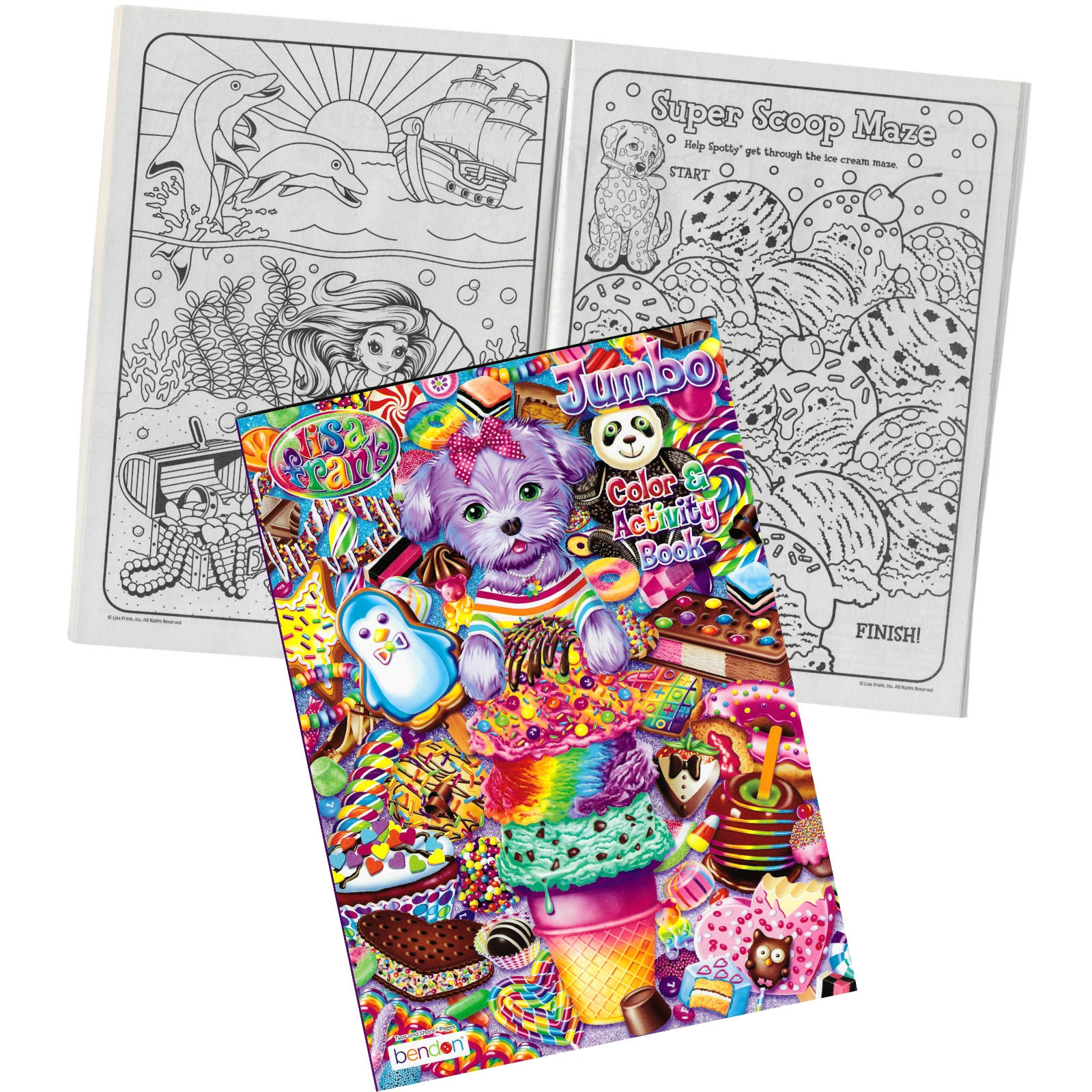Lisa Frank Colouring In & Activity Book