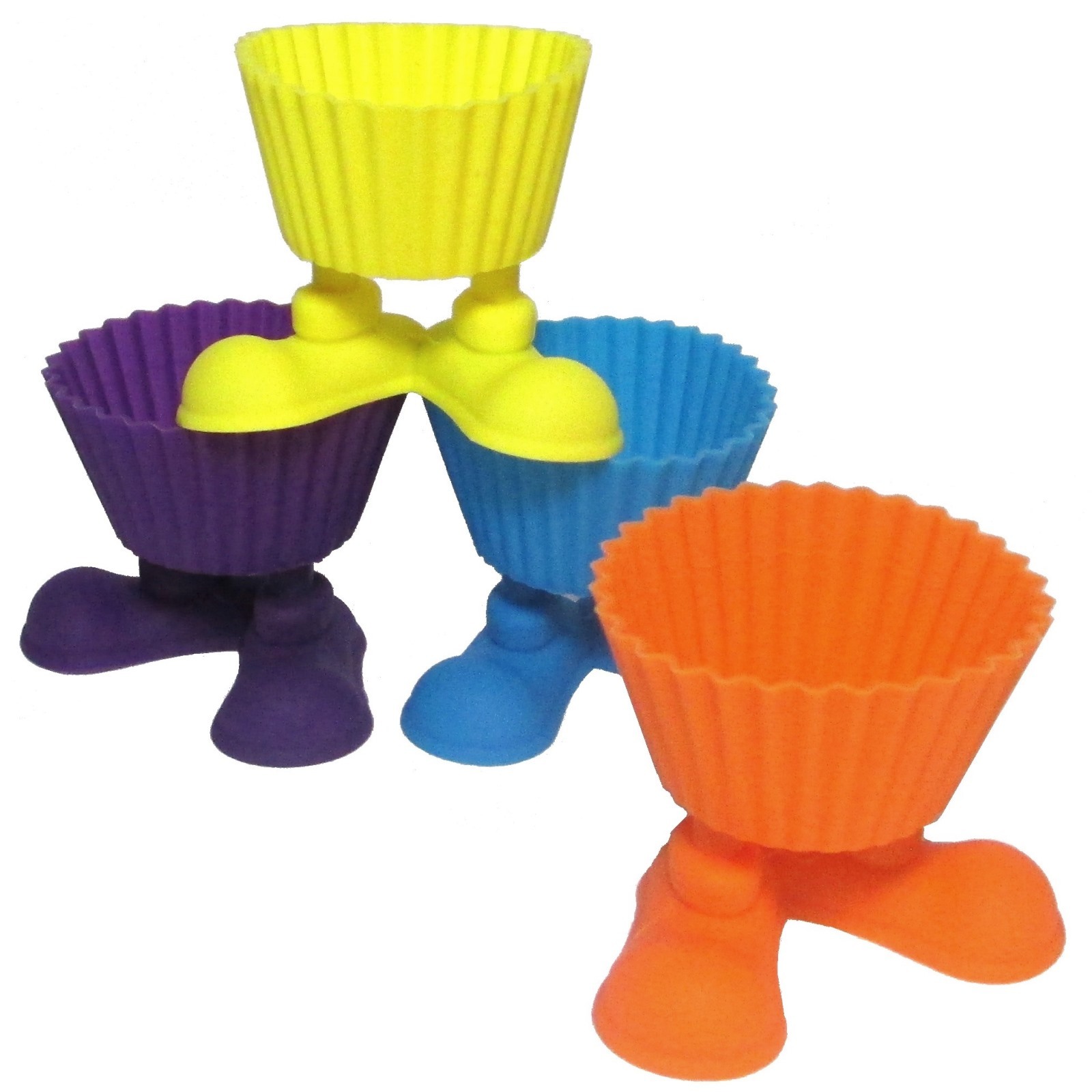 Silicone Funny Feet Cupcake Baking Cups (Set of 4)