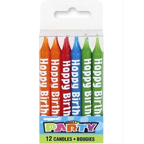 Happy Birthday Candles (Pack of 12)