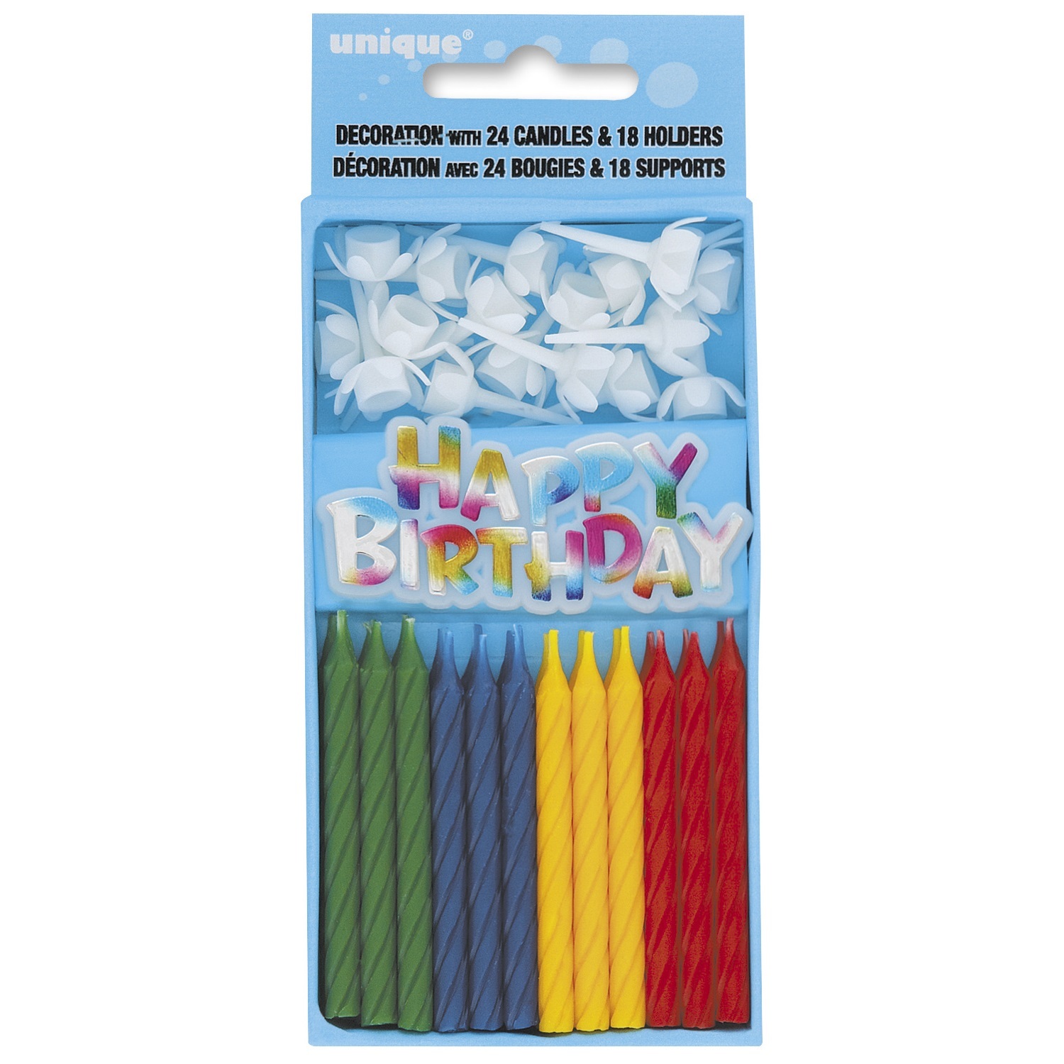 Happy Birthday Cake Decoration Kit With Candles Candle Party Supplies