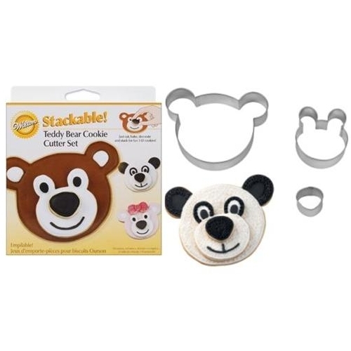 Wilton Teddy Bear Stackable Cookie Cutter Set