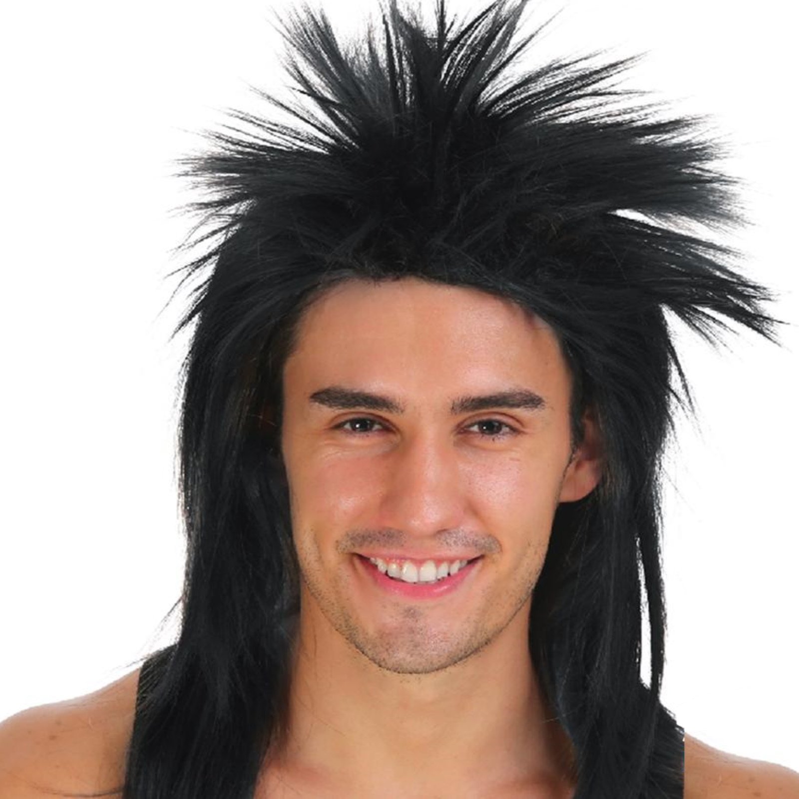 Black spiky deals wig