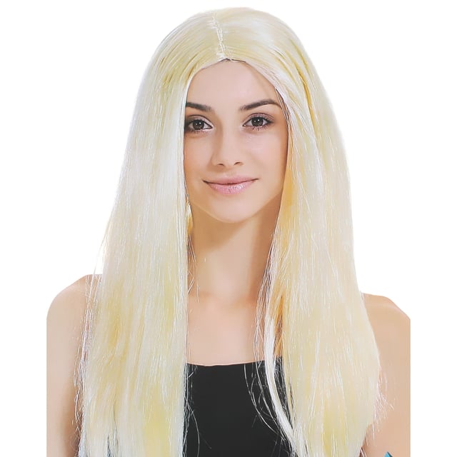 HOT Party City Long Blonde Wig Costume Adult Sleek Long