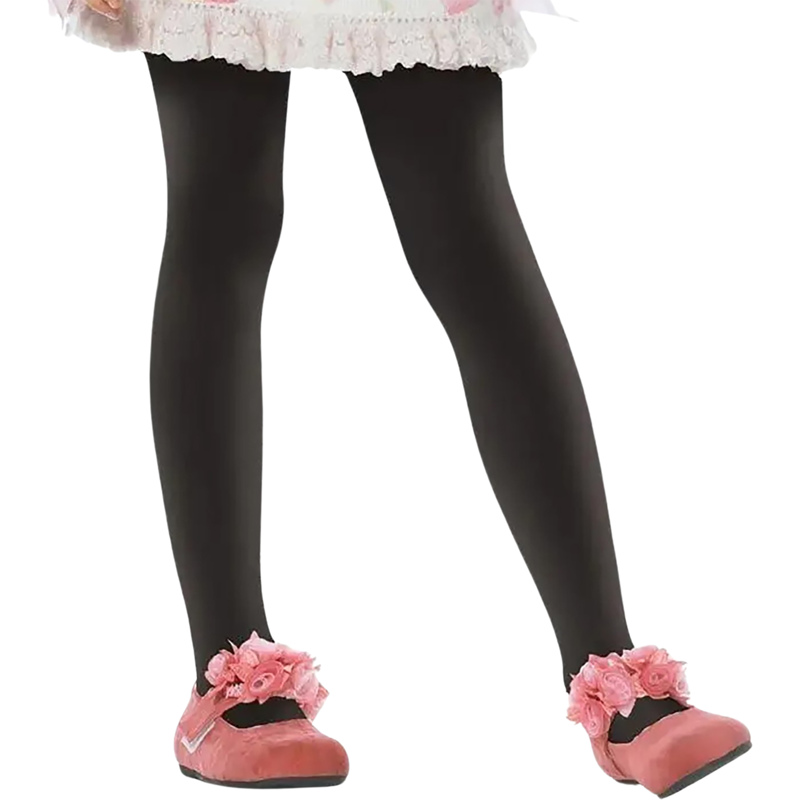 Black Opaque Child Tights 7-10