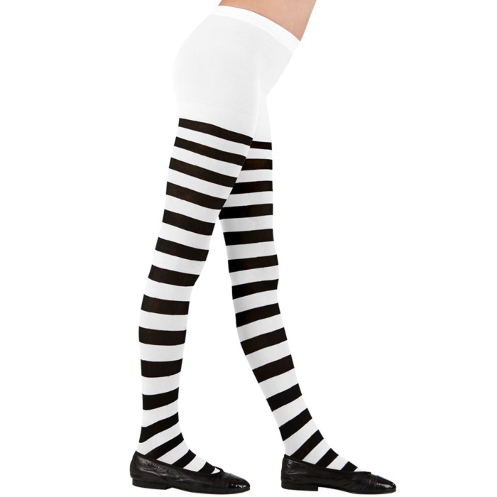Kids Striped White and Black Stockings