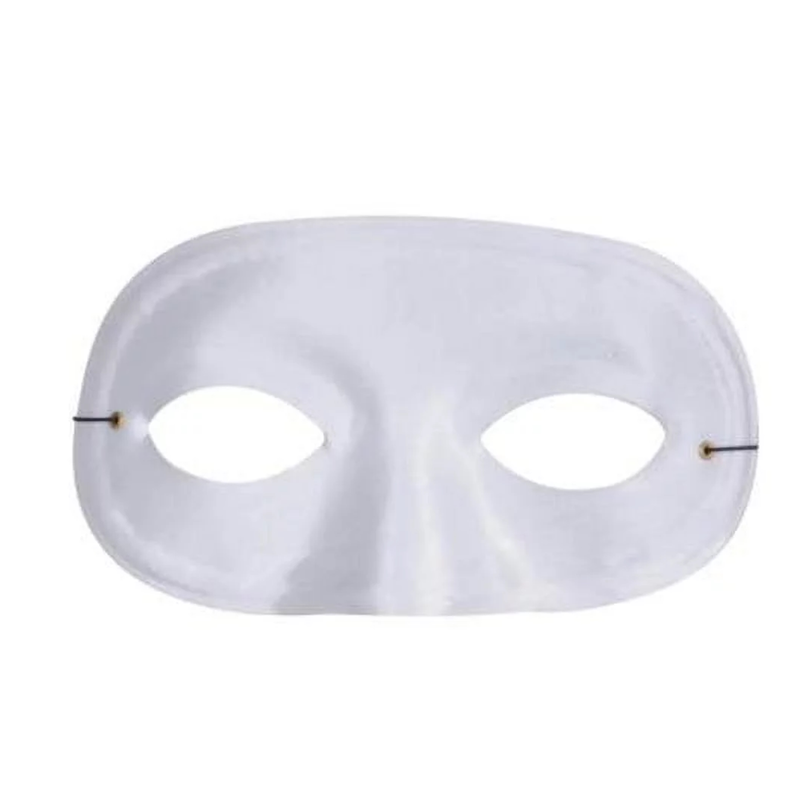 Bandit Half Domino White Adult Mask