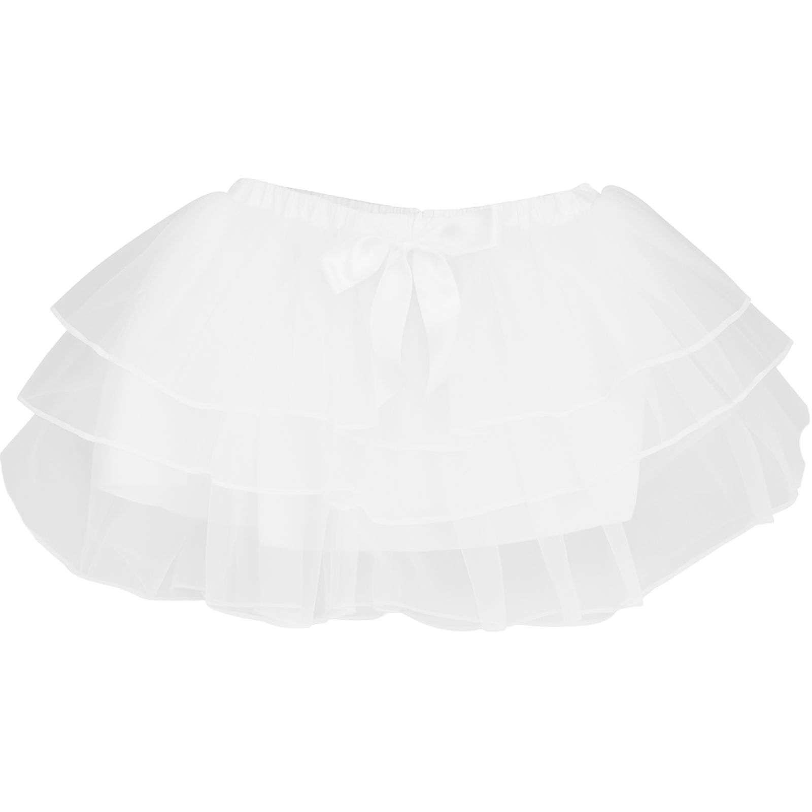 White Tulle Layered Tutu - Costume Accessory