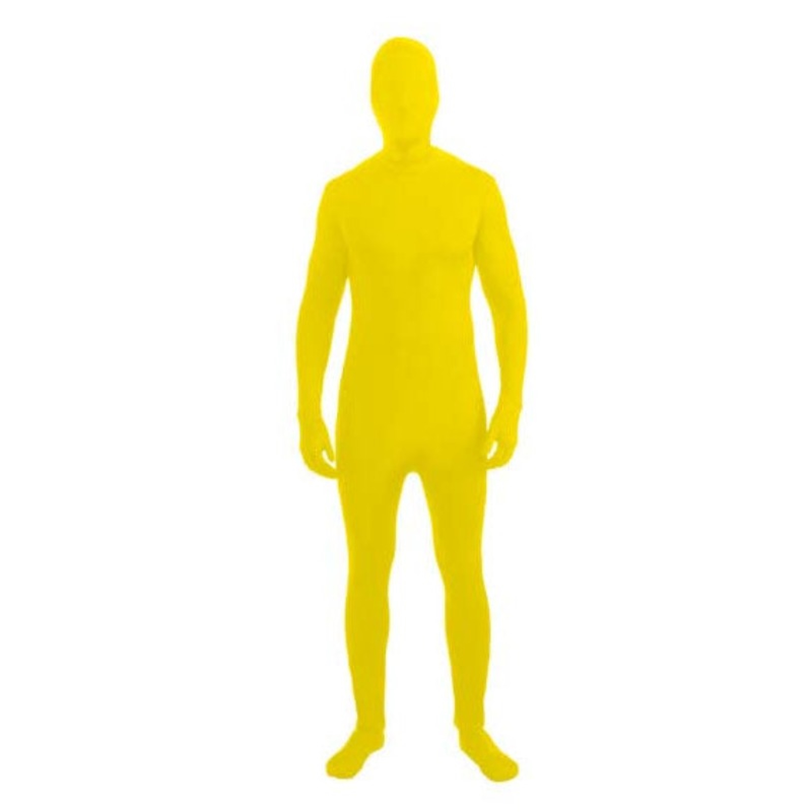 Yellow Invisible Skin Suit Adult Costume Standard
