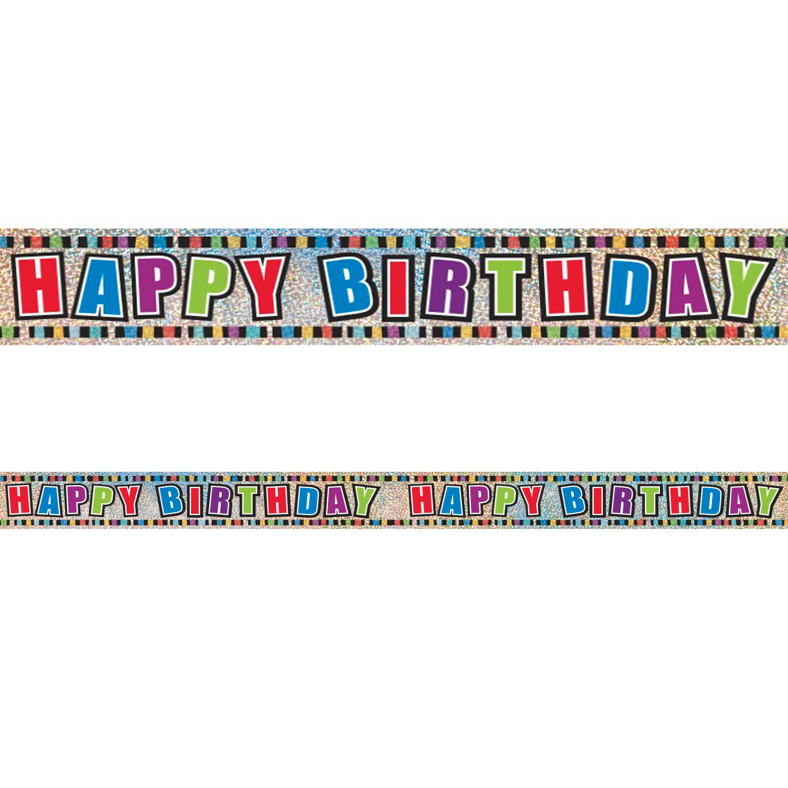 Prismatic Happy Birthday Banner