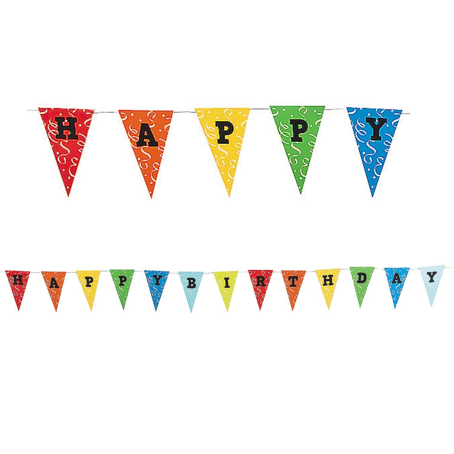 Happy Birthday Paper Flag Banner