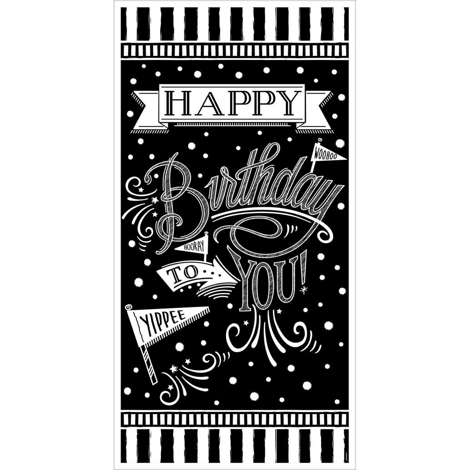 Chalkboard Birthday Happy Birthday To You Banner