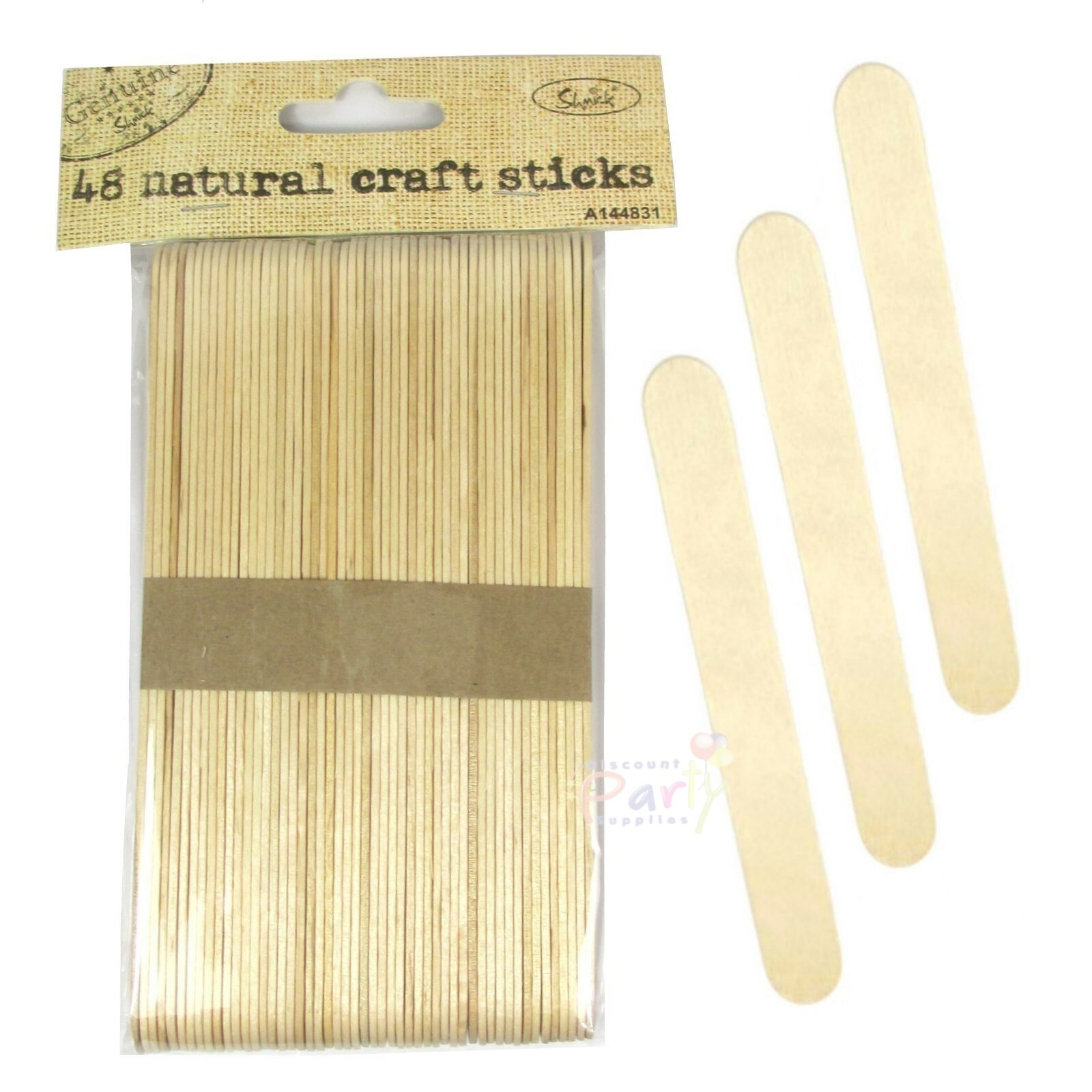 Wooden Craft Sticks (Pack of 48)