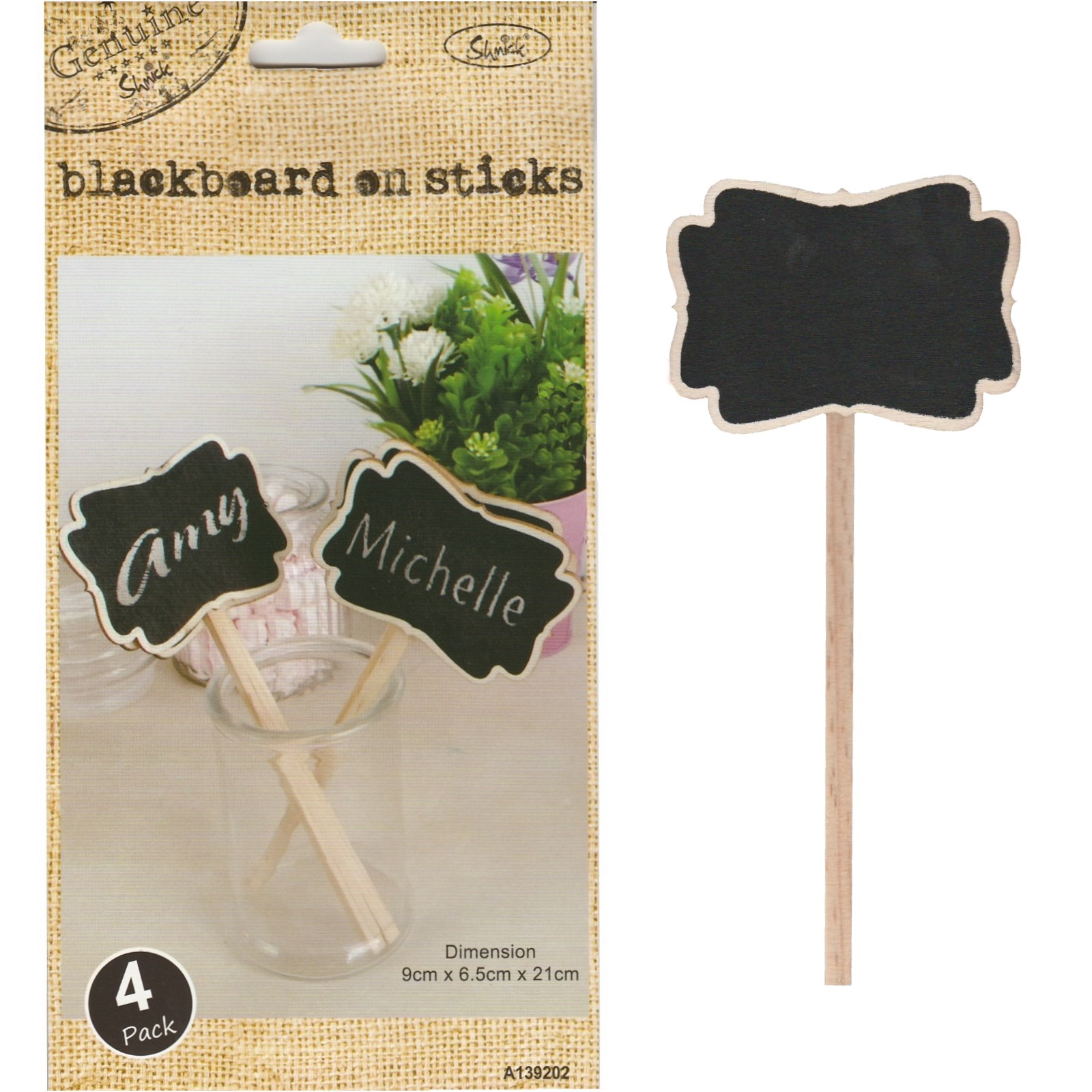 Large Blackboard Sticks (Pack of 4)