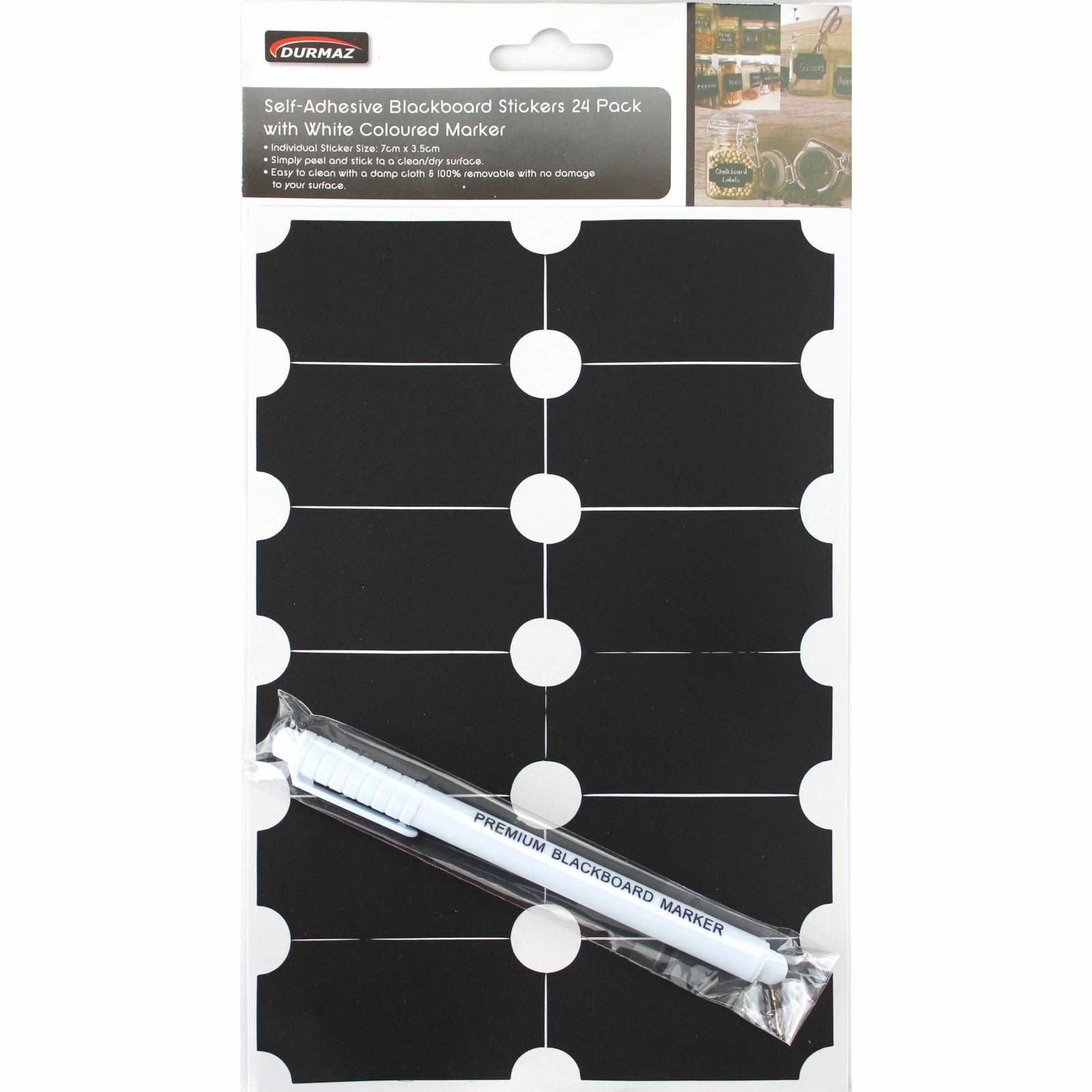 Chalkboard Stickers with Pen (Pack of 24)