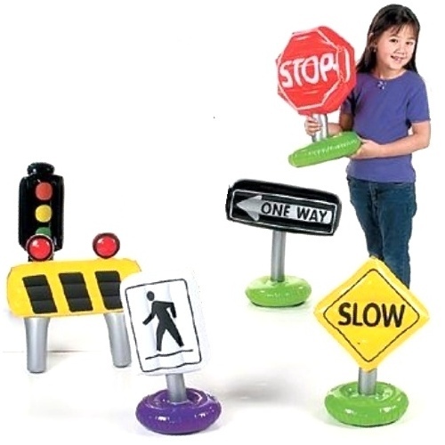 Inflatable Construction Traffic Signs - Seconds